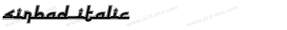 Sinbad Italic字体转换